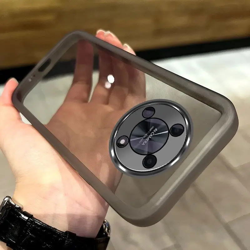 حافظة لهاتف هواوي نوفا Y90 Y91 حافظة لهاتف هواوي نوفا Y91 Y 90 91 غطاء Novay90 حماية الكاميرا غطاء خلفي شفاف