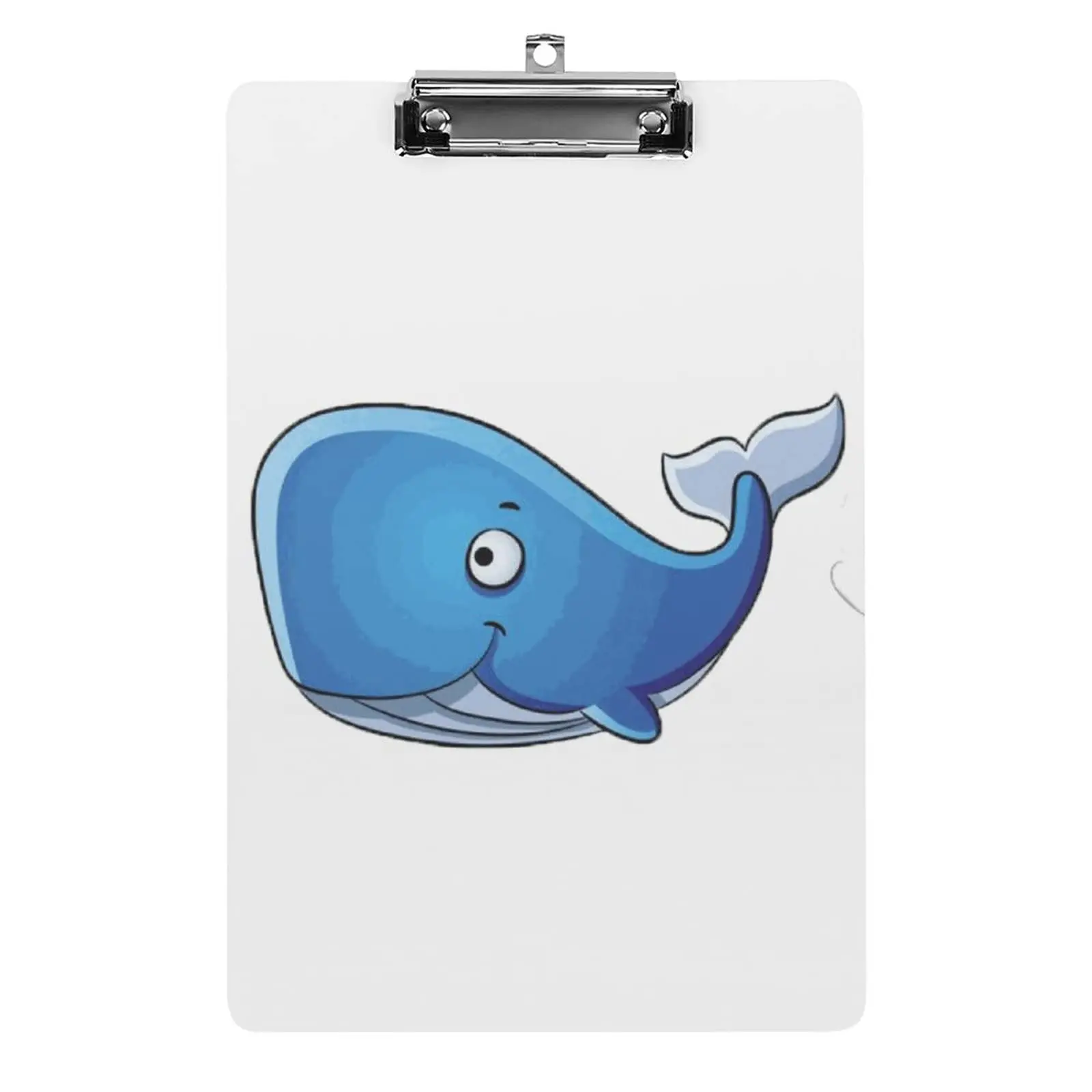 

Whales Acrylic Clipboard Hardboard with Low Profile Gold Clip Retractable A4 Standard Size for Nurse Office School Classroom