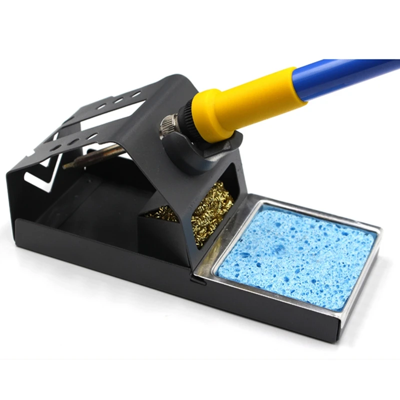 T12 Soldering Iron Station Stand Stable Welding Solder Iron Tips Holder With Insulation Pad Brass Wire Ball Tip