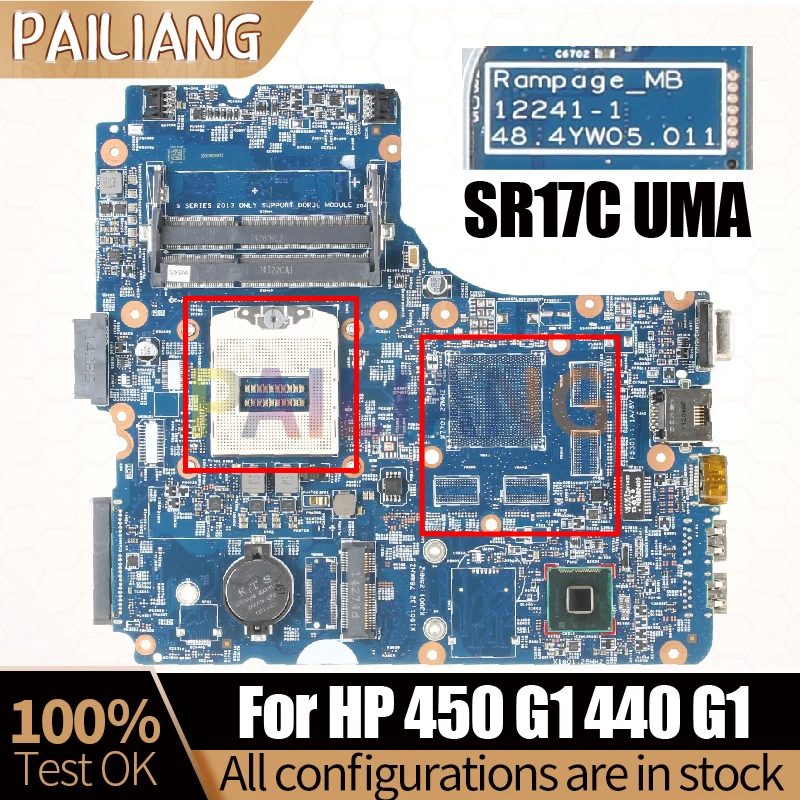 

For HP Probook 450 G1 440 G1 455 G1 445 G1 Notebook Mainboard UMA 12241-1 12240-1 734726-601 722824-501 Laptop Motherboard Test