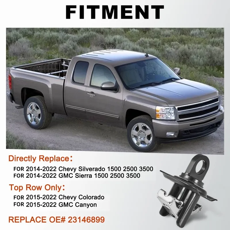 

For Chevy Silverado GMC Sierra For Chevy Colorado GMC Canyon 2014-2025 2015-2025 Truck Bed Tie Down Anchors 4PCS 23146899