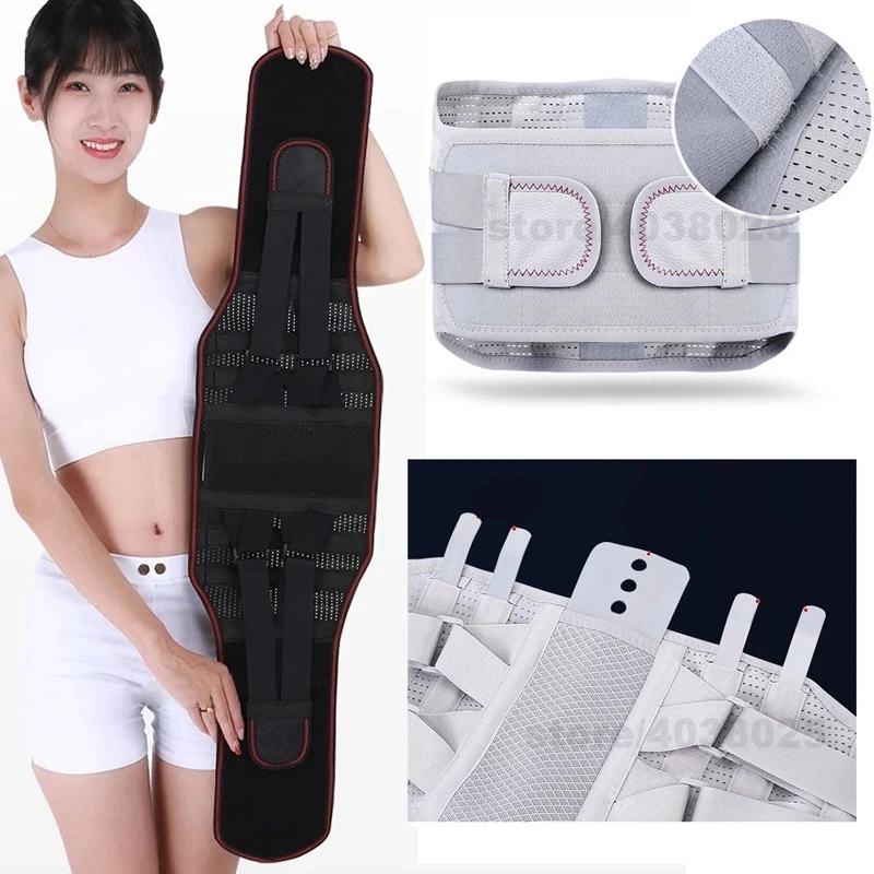 Lumbar Support Belt Disc Herniation Orthopedic Strain Pain Relief Corset For Back Posture Spine Decompression Brace Dropshipping