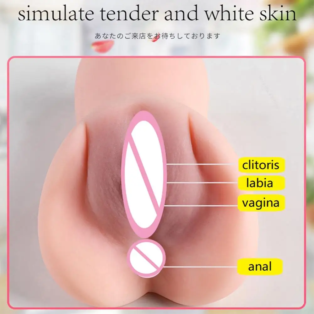 Male Masturbator Cup Erotic Sex Shop Artificial Vagina Mouth 3D Realistic Vagina Pocket Pussy Silicone Adult Sex toys for Men