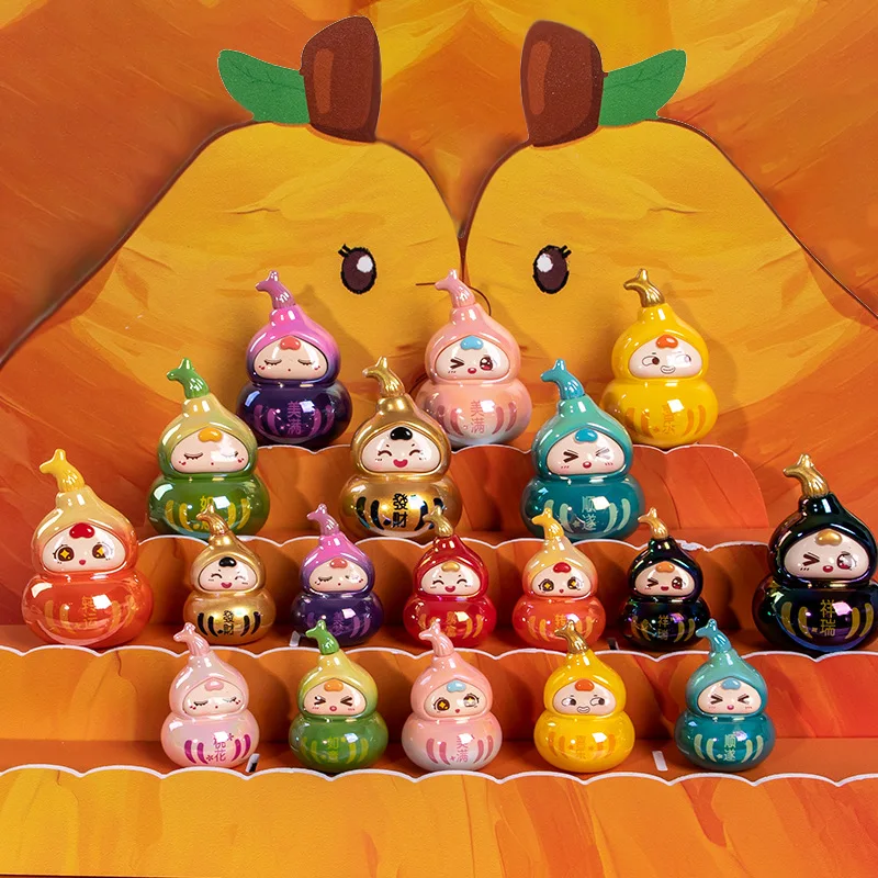 

2026 China New Model Xiwa Lucky Gourd Mini Blind Bag, Cute Kawaii Figurine, Desktop Ornament, Home Decor Gift For Collectors