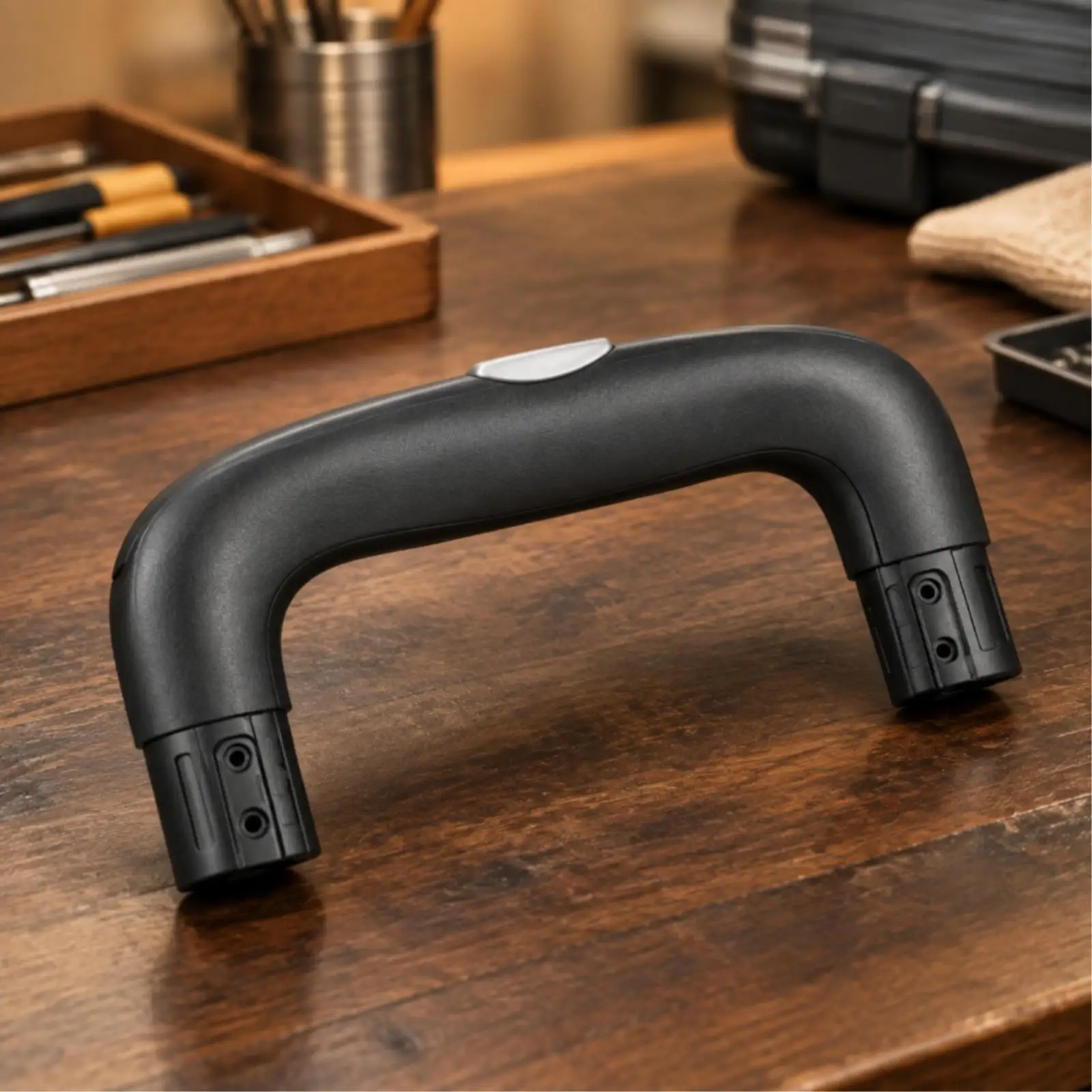 Plastic Suitcase Handle with Mounting Ends Easy to Install Wheeled Luggage Replacement Handle DIY Installation Long-Lasting