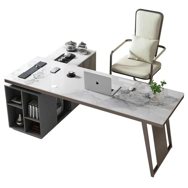 Writing Storage Hutch Office Desk L Shape Designer Height Gaming Computer Desks Organizer Drawers Mesa Para Computador Furniture