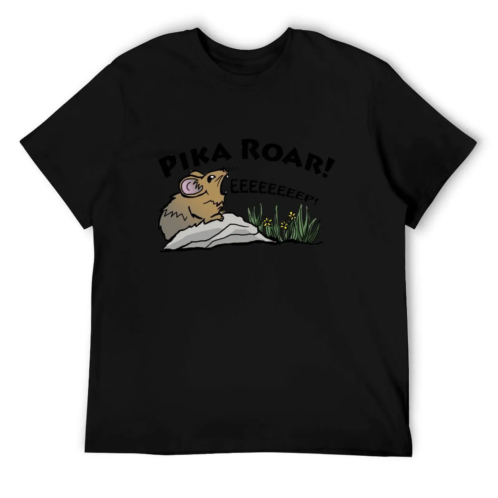 

Pika Roar T-Shirt t shirts for man cotton funny cotton tshirt 100% T-Shirt