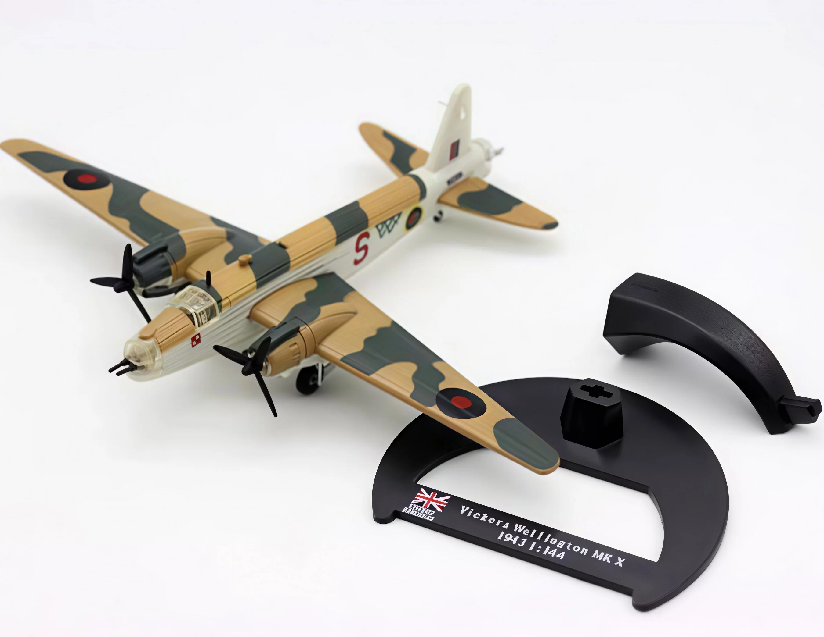 1/144 Scale British Wellington Bomber Diecast Alloy Airplane Model Fighter Aircraft For Military Aviation Collection With Base