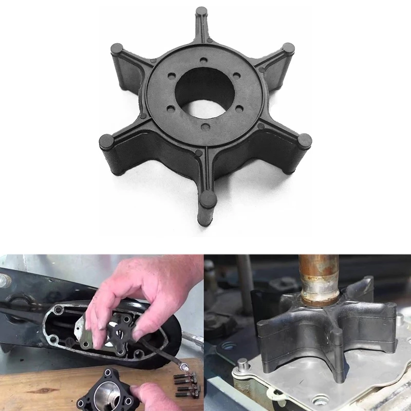 6E0-44352-00-00 Outboard Water Pump Impeller For Yamaha 4HP 5HP 6HP Outboard Motor 6E0-44352 6E0-44352-003 18-3073