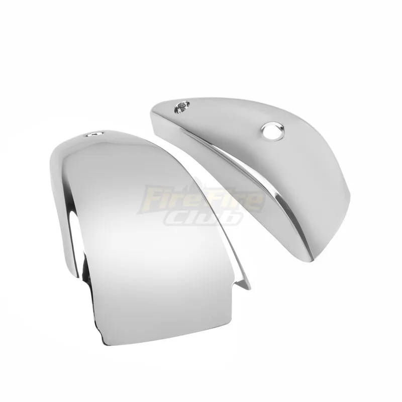 Motorcycle Battery Fairing Cover For Yamaha V-Star 1300 XVS1300 2007-2017 Side Cover Left & Right Protection Cover Chrome