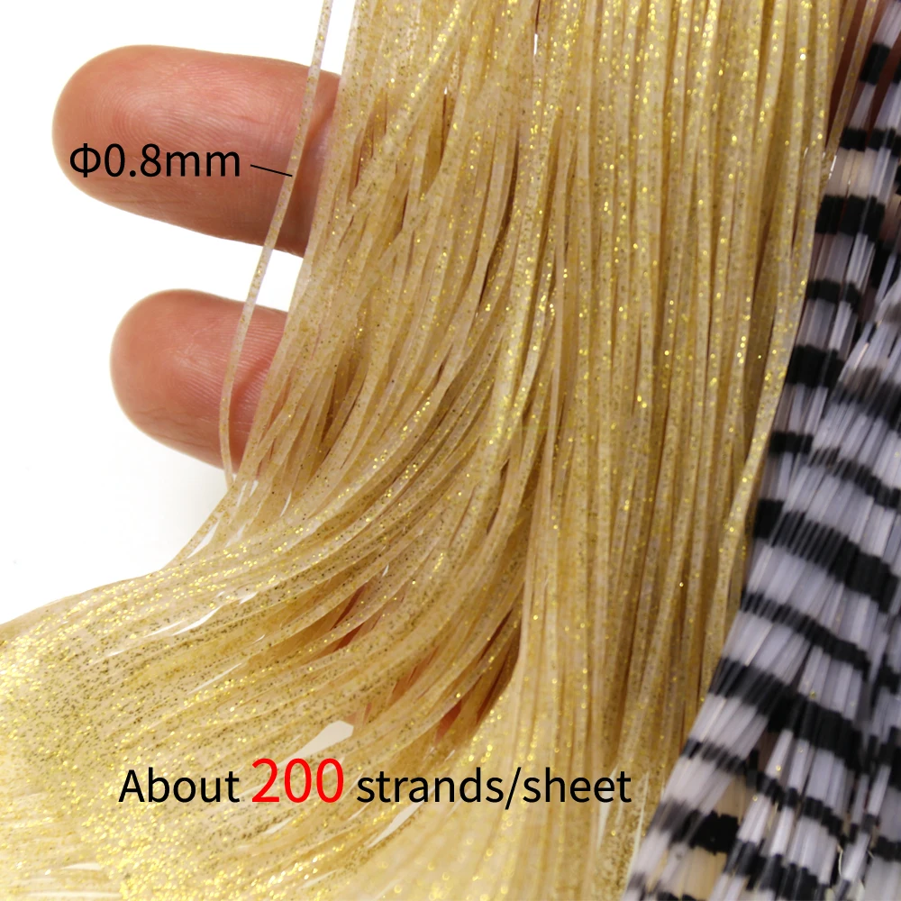 Elllv Multiple Colors Silicone Skirt Legs DIY Material for Saltwater Fishing Jig Head Lure Spinner Buzzbait Soft Skirt - view 3