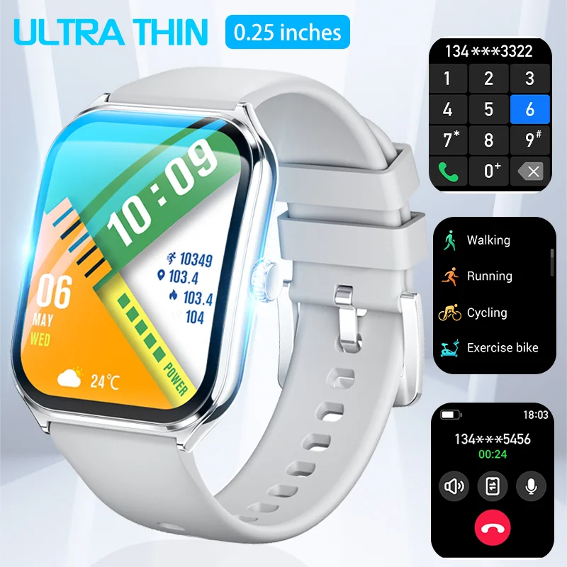 

Fashion Sports Smart Watch 1.96-inchAMOLED HD Screen Health Monitoring Bluetooth Dialing AI Voice Assistant Outdoor FitnessWatch