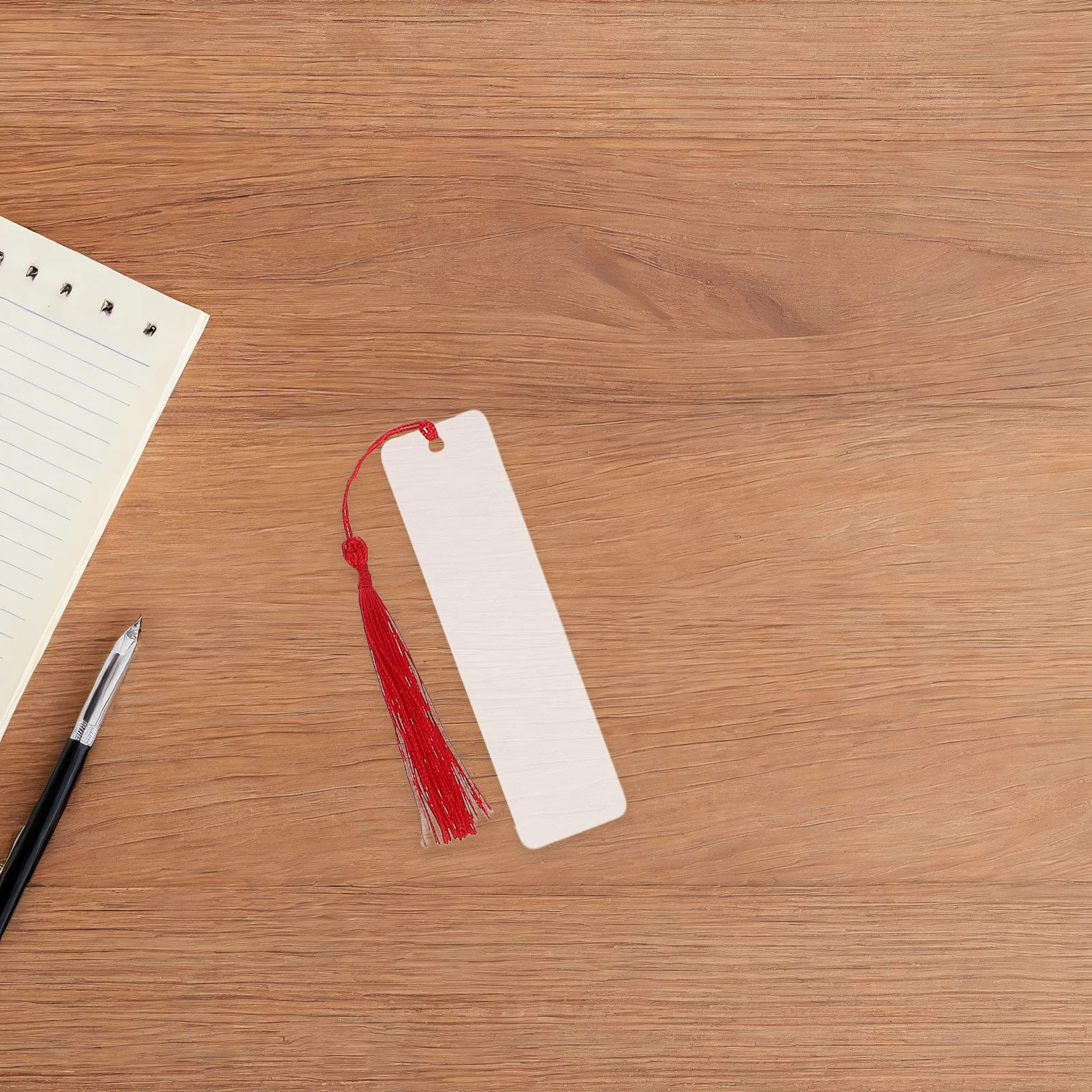 

1 Set Clear Acrylic Bookmark Blanks Transparent Diy Page Markers With Colorful Tassels Writable Printable Craft Supplies For