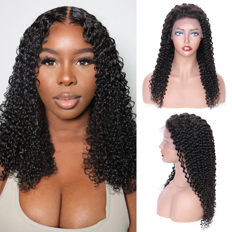 

Peruvian Kinky Curly 4x4/5x5 HD Transparent human hair wigs Natural Hairline Swiss Lace Closure Wigs For Women 32Inch ShineFull