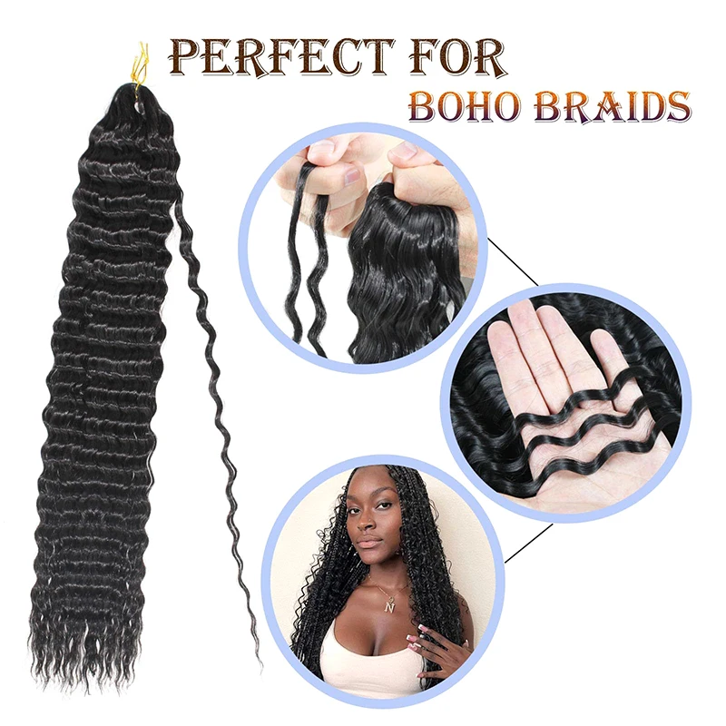 24in Curly Synthetic Ponytail Hair For Women Long Fluffy Natural Crochet Hair Extensions Fake Hairpiece Styling Tools