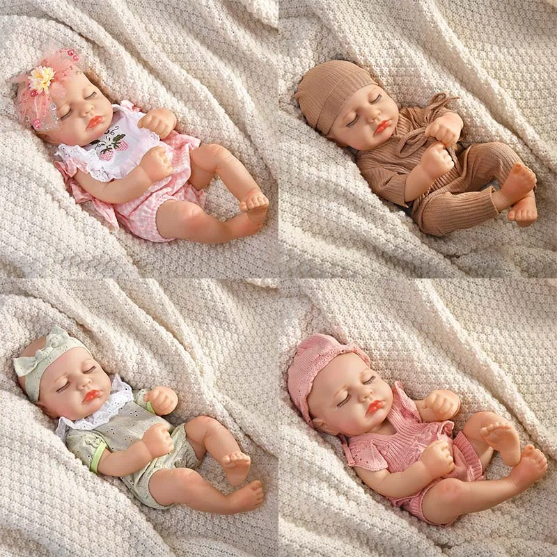 

40CM Baby Dolls Cute Soft Vinyl Realistic Reborn Baby Doll Toys For 15.75inch Lifelike Baby Doll Girl Doll Toys Birthday Gifts