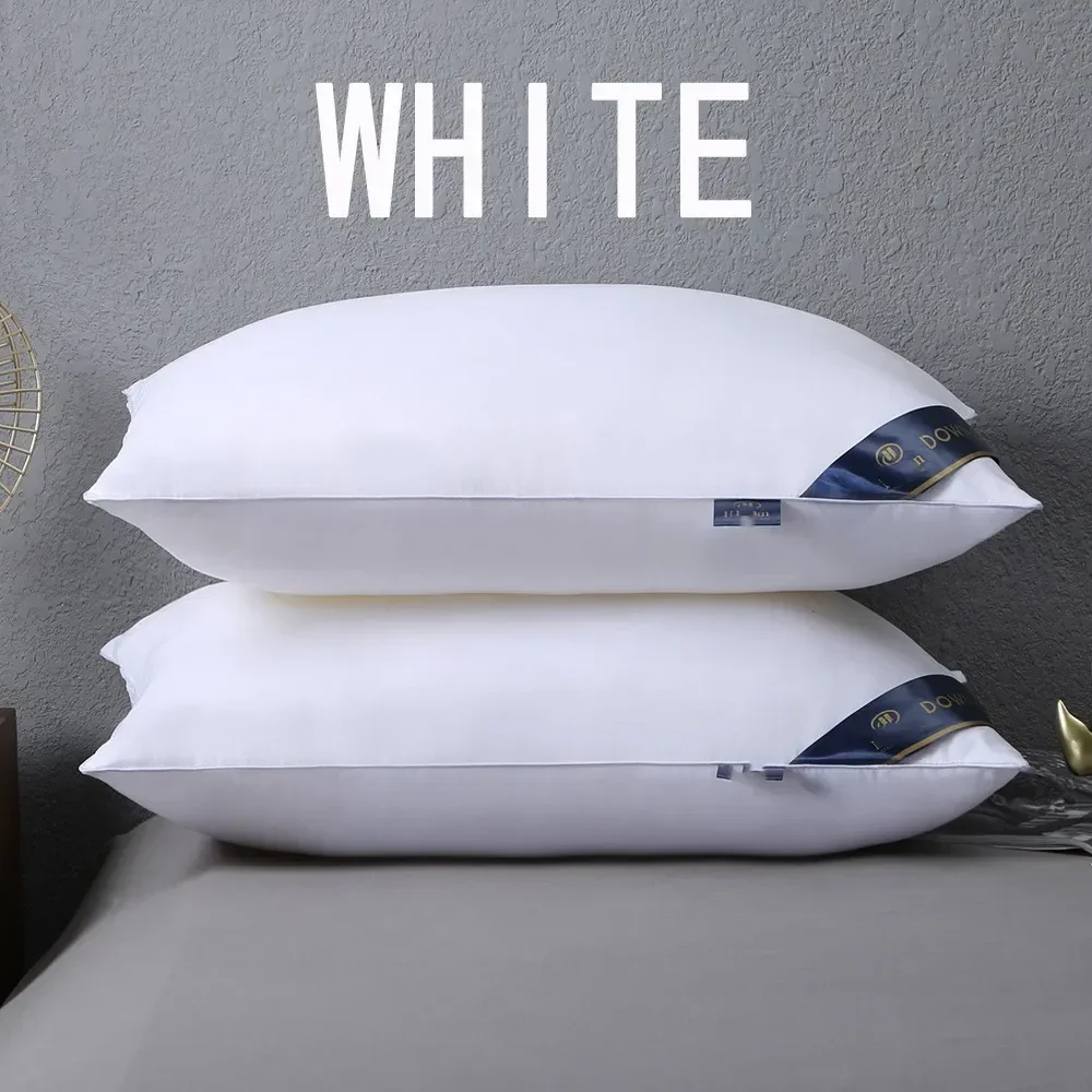 Washable Cervical Pillow Core 2pcs Pair Household Dormitory Pillow Inserts Neck Support for Men Women Daily Rest Comfort Use