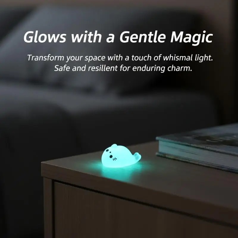 Glow In The Dark Mini Seal Figurines Resin Sea Animals For: 10 Pcs DIY Craft Home Decoration Supplies