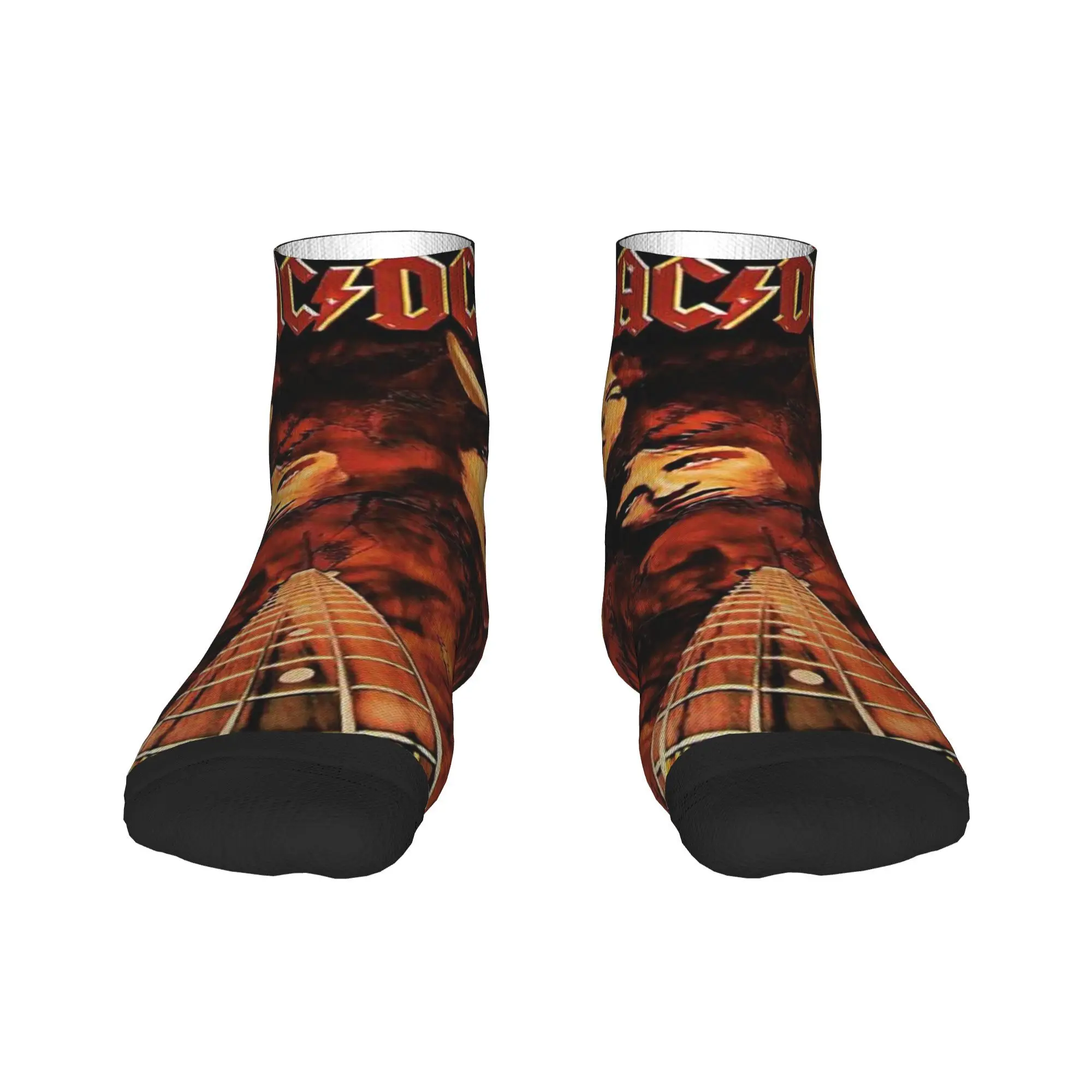 Calcetines Rock Band AC DC, medias absorbentes del sudor Harajuku, calcetines para todas las estaciones, accesorios para regalos de Navidad Unisex