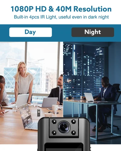 Imagen 2 del producto BOBLOV A22 Mini cámara corporal Digital 1080P deportes DV HD pantalla magnética visión nocturna pequeña cámara niñera videocámara policía