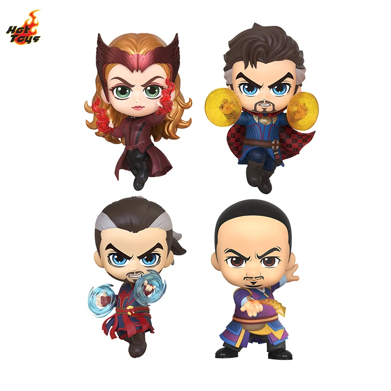 In Stock Original Hot Toys COSBABY DOCTOR STRANGE Scarlet Witch WONG DEFENDER STRANGE Movie Character Model Collection Artwork