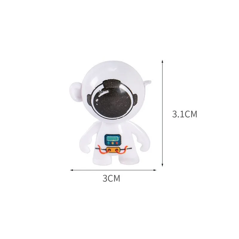 20Pcs Cartoon Mini Outer Space Astronaut Theme Tumbler Dolls Toys for Kids Birthday Baby Shower Party Favors Pinata Goodie Bag