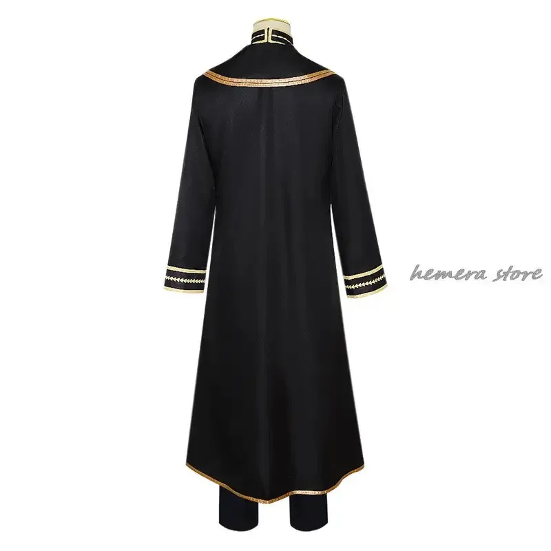 qq023Heiter Cosplay Anime Frieren Beyond Journey's End Costume Wig Priest Uniform Cloak Glasses Green Hair Halloween Party Women