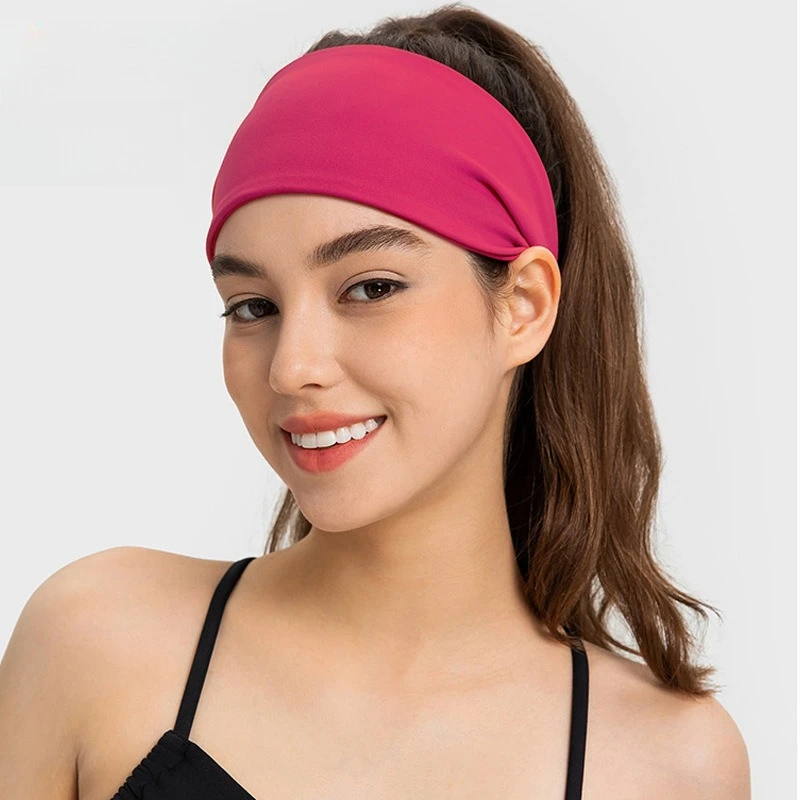 

​​Moisture Wicking Headband Women Wide Non Slip Yoga Band Workout Sweatband Running Fitness Anti Slip Grip Comfort Fit Headband