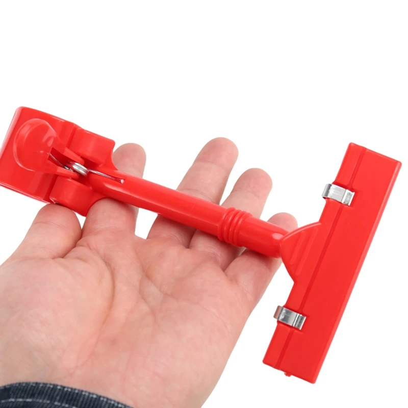 Clip Clamp for Price Tag Display, Merchandise, Retail Sign Card, Vermelho, 2X