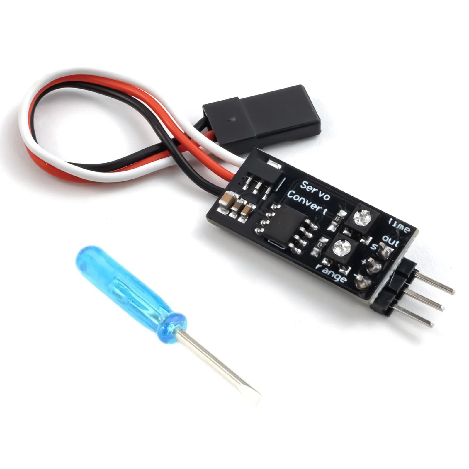 Professioneller Servo-Signalwandler Einstellbarer Positiv-Negativ-Wandler und Ruderwinkel-Verzögerungswandler RC-Modell DIY-Zubehör