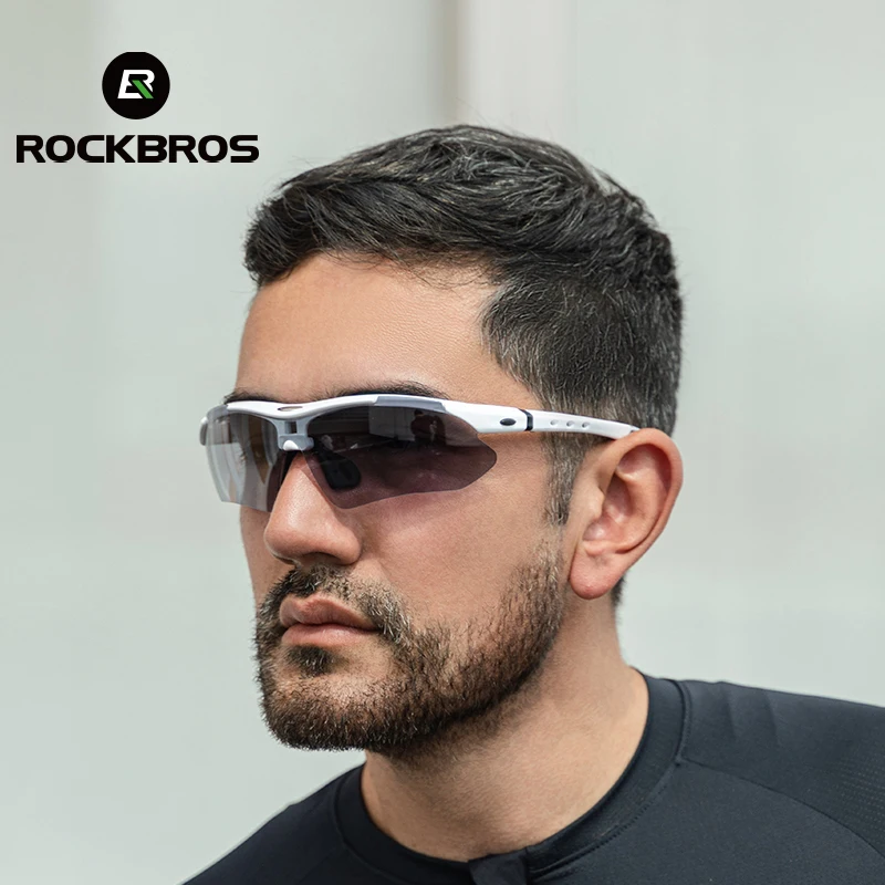 

ROCKBROS UV400 Photochromic Cycling Sunglasses Sports Eyewear MTB Road Bike Goggles Outdoor Bicycle Glasses Unisex