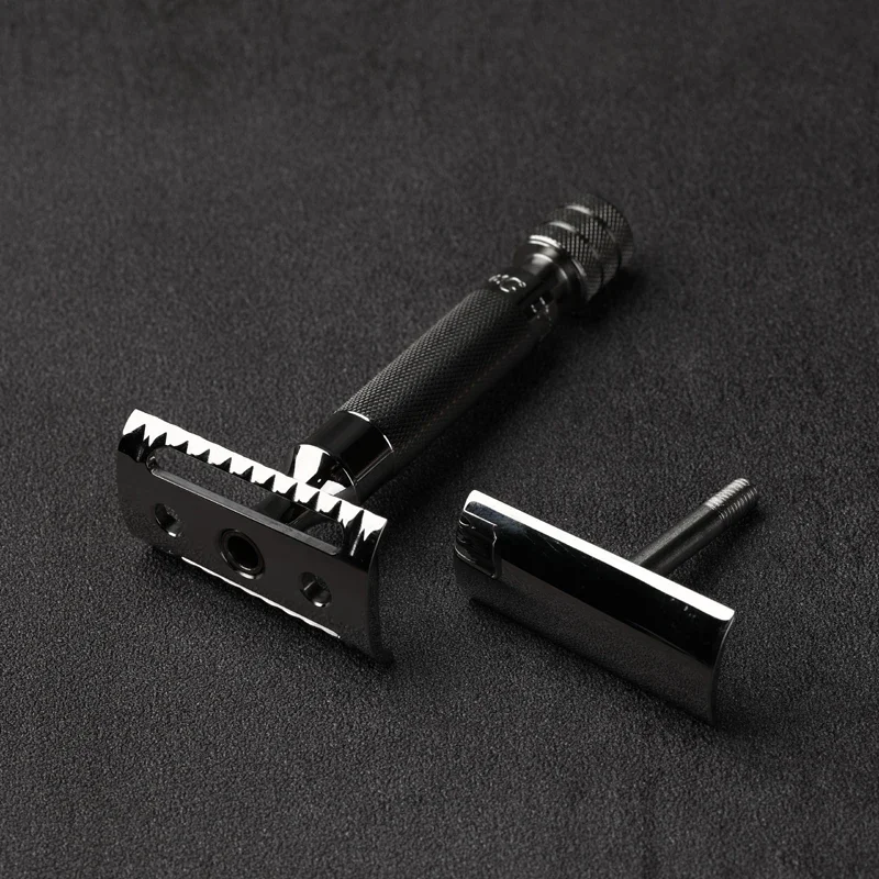 Yaqi Diagonal Slant Stainless Steel Safety Razor For Mens Precise Shaving 13mm Diameter And 77mm Handle Length Comfortable Grip