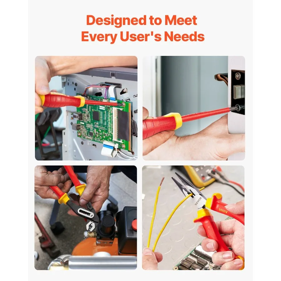 Set di cacciaviti isolati Set di strumenti isolati da 12 pezzi per elettricisti 1000V