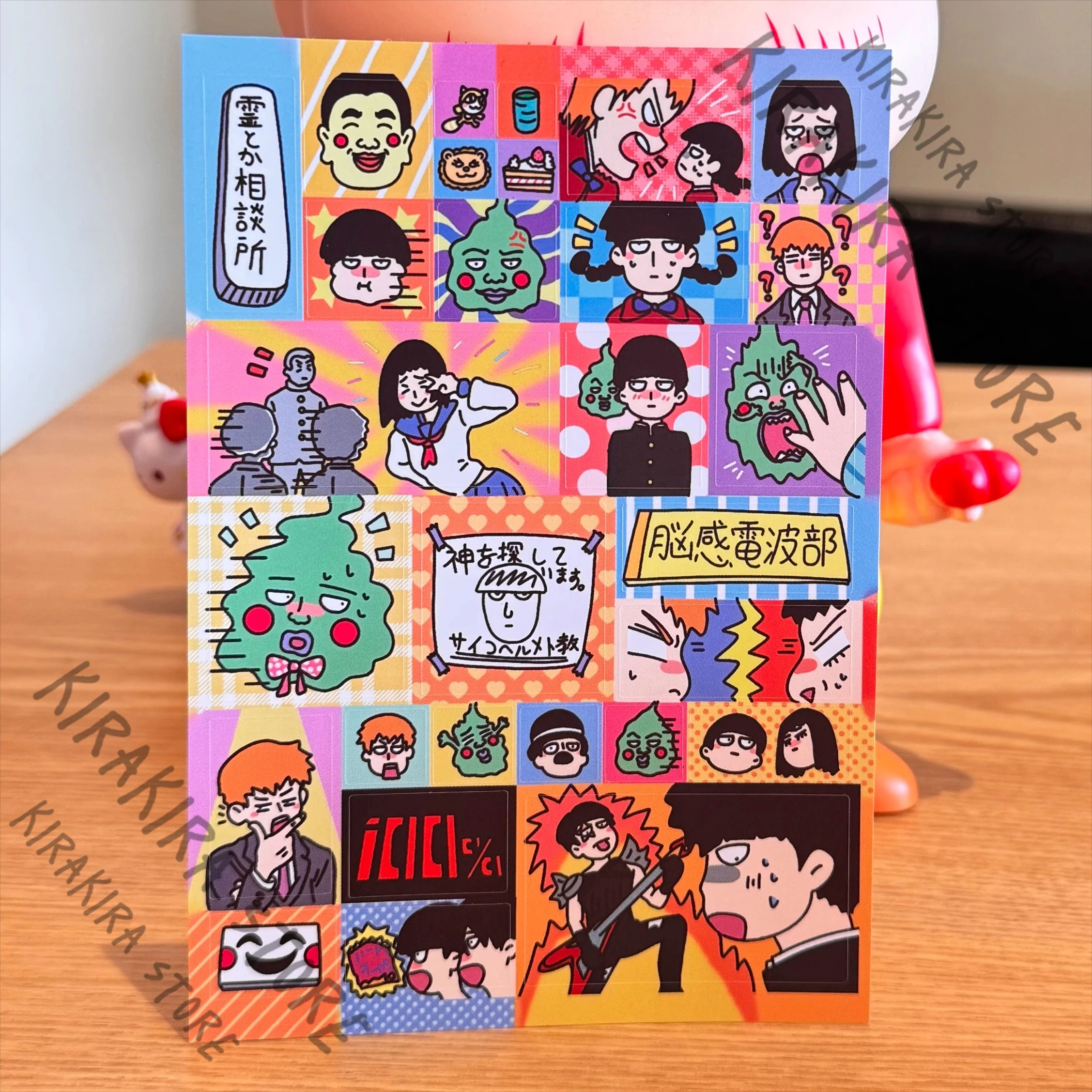 

Mob Psycho 100 Kageyama Shigeo Hanazawa Teruki Label Sticker Art Stickers Cosplay Decals Reigen Arataka Picture Cartoon Ornament