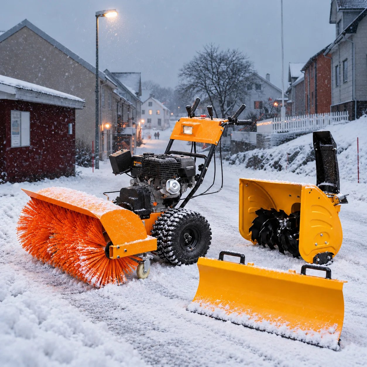Customized 3-in-1 Self-Propelled Snow Thrower Sweeper &  Loncin Engine Electric Start CE Certified for Driveway Parking Lot