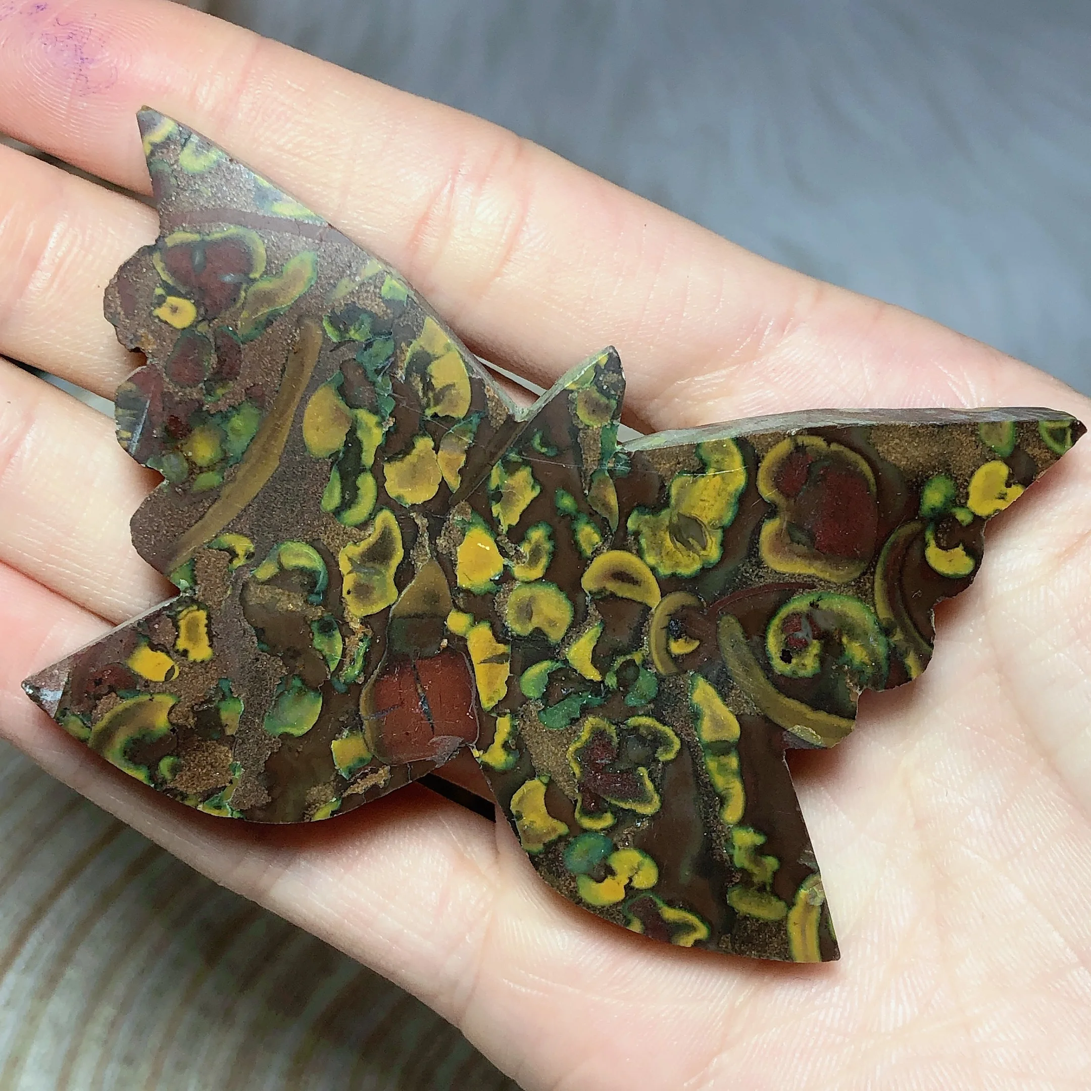 

Natural Crystal Dentritic Butterfly Carving Gemstone Healing High Quality Reiki Energy Ore Home Decorations Room Decor Gift