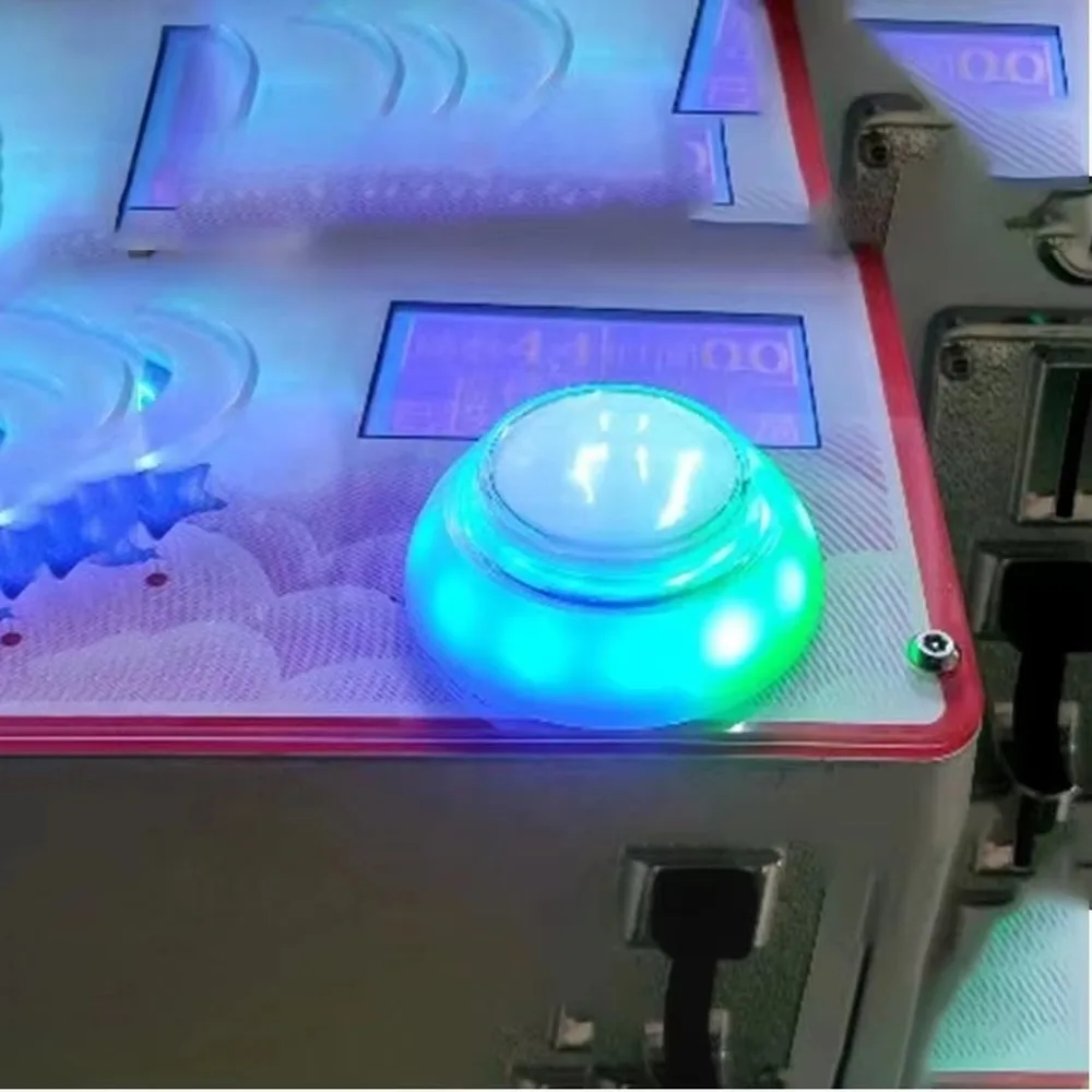 Luminous Arcade Push Button DIY Toy Claw Machine Kit Accessories for Video Game Building Fun Creative Gift