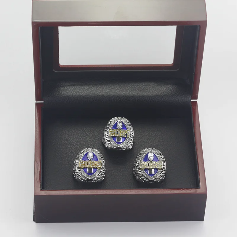 FFL MVP Trophy 2021 2022 2023 Fantasy Football Championship Ring Mens for Fans Gift Size 8 -14