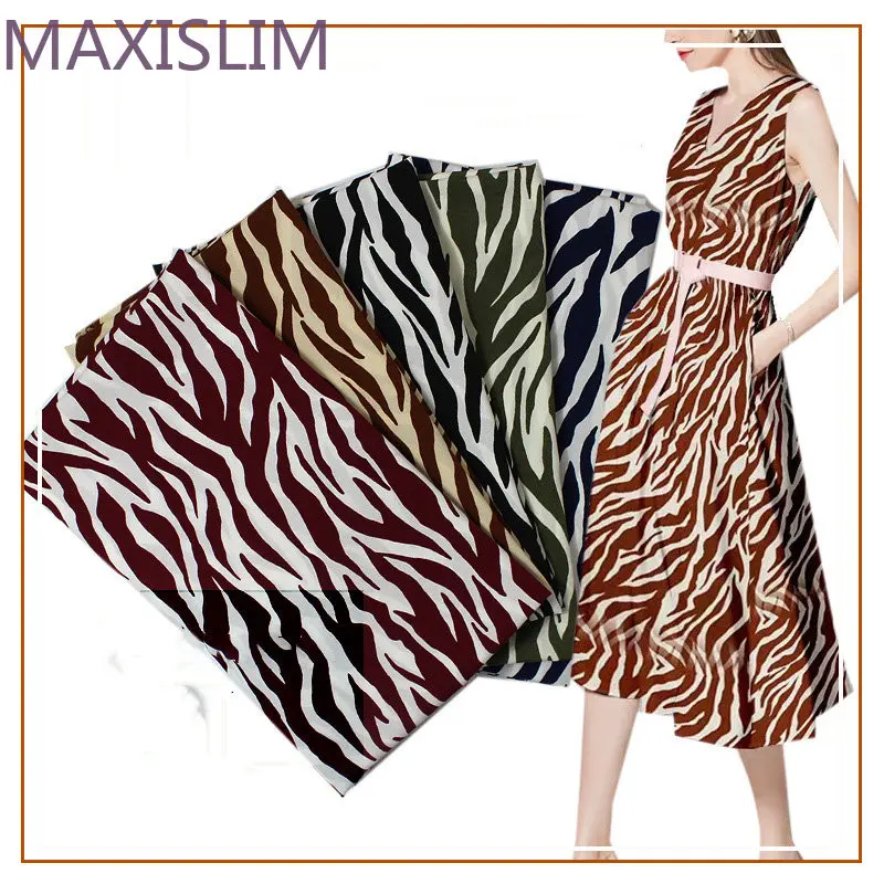 new-printed-chiffon-polyester-zebra-pattern-fabric-diy-sewing-shirt-dress-women's-clothing-fabric-5-meters-lot-wide-150cm