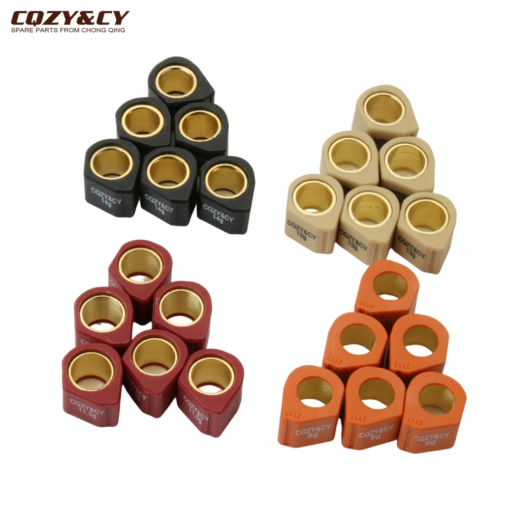 Racing Variator Roller Weights 21x17mm 9g 11.5g 13g 14g For Aprilia Atlantic 125 200 250 300ie Carnaby 250ie Sport City 200cc