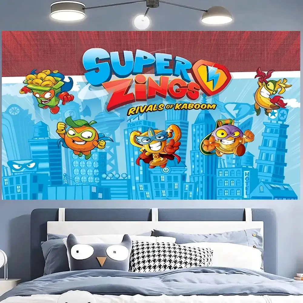 Fondo de Fotografía de Cumpleaños de SuperZings, Telón de Fondo para Comedor, Pancarta para Fiesta, Impresión de Telón de Fondo, Tela para Estudio Fotográfico