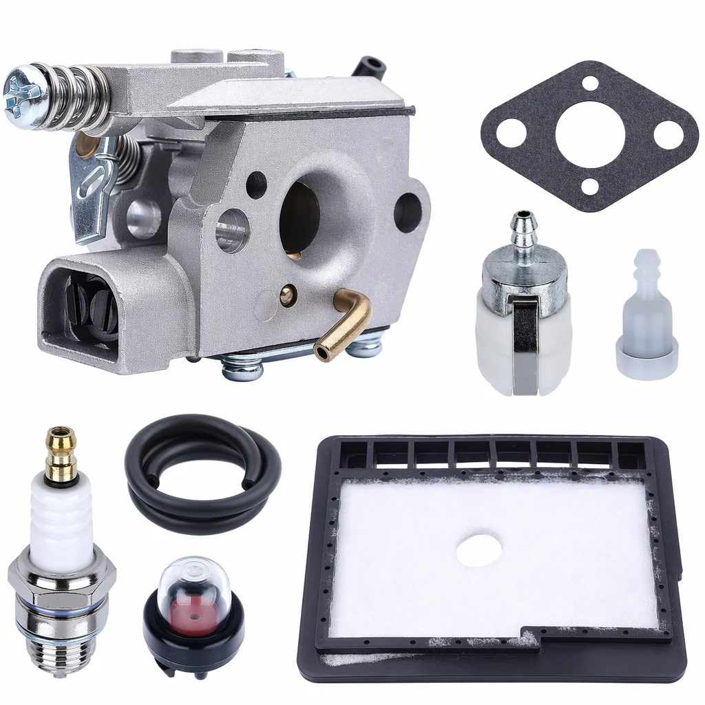 WT-589 Tune-Up-Kit, Vergaser, Luftfilter, Zündkerze, Kraftstoffleitung für Echo CS346 CS3000 CS3400 CS3450 Kettensäge, ersetzt 90076 90149Y
