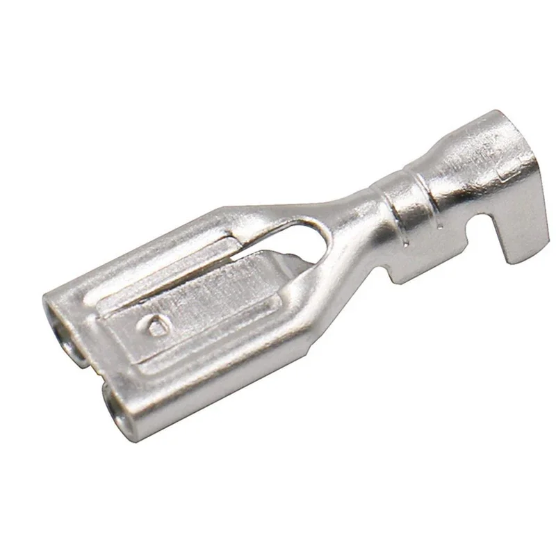 50/100/200 Female Spade Connector 2.8/4.8/6.3mm 6.3 Crimp Terminal Auto Crimping Terminals