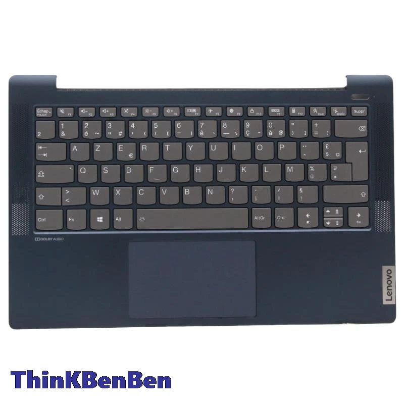 

FR French Blue Keyboard Upper Case Palmrest Shell Cover For Lenovo Ideapad 5 14 14IIL05 14ARE05 14ALC05 14ITL05 5CB1B66094