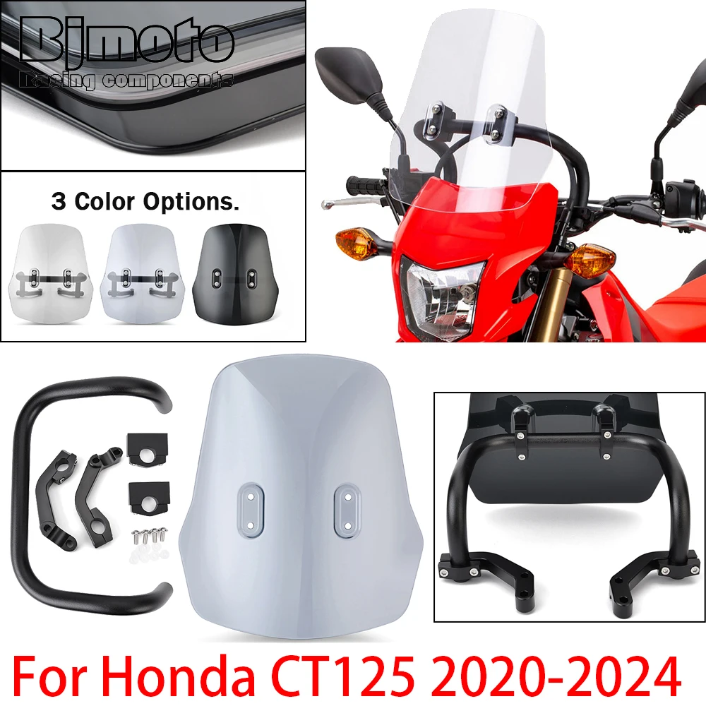 

CT125 CT 125 2023 2024 Motorcycle Street Bike Windshield Windscreen For Honda CT-125 2020 2021 2022