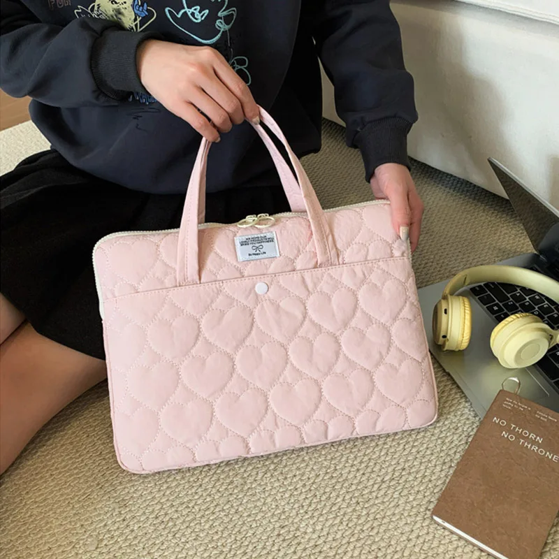 

Handmade Love Heart iPad Organizer Bag – Fits Laptops, Waterproof Padded Pouch