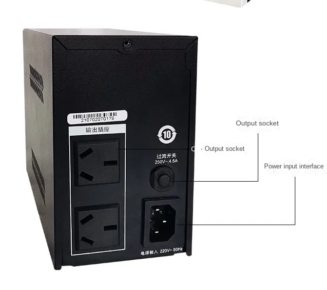 System UPS 1200VA UPS linia interaktywna z ładowarką USB bateria litowa do komputera jednofazowego