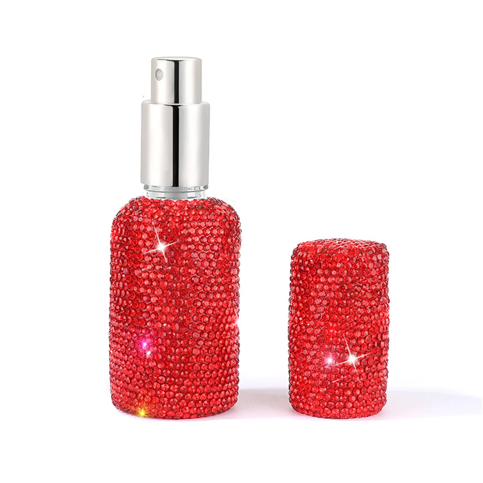 New 30ml Portable Mini Diamond Glass Refillable Perfume Bottles Spray Pump Empty Atomizer Sample Vials Travel Cosmetic Container