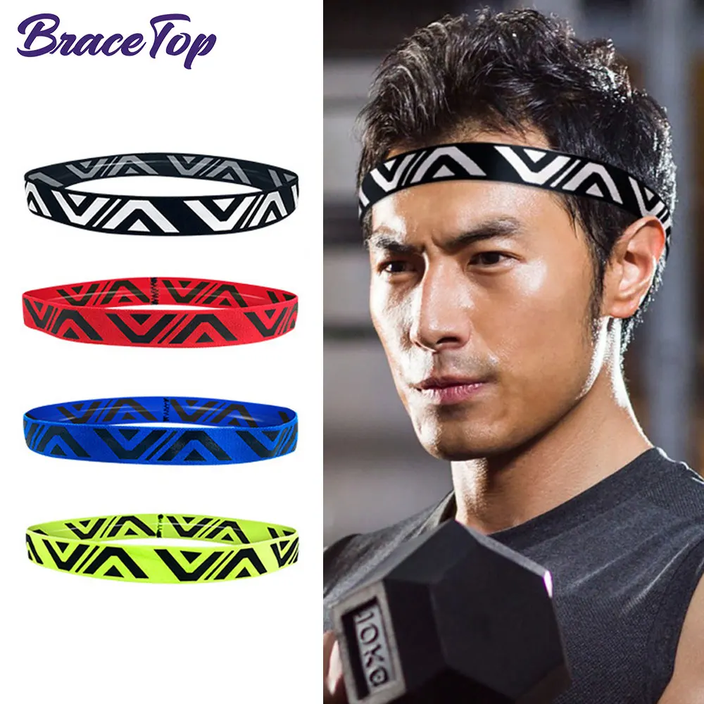 Men Women Fitness Headband Breathable Sports Sweat Hair Bands Forehead Protection Running Fitness Yoga Tenis Elastic Sweatband