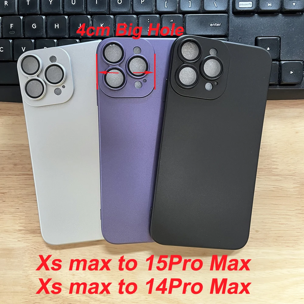 Special Made Matte Soft Case for iPhone xs max turned to 15pro max Protect Cover Xsmax Modified into 14proMax Protect Cover